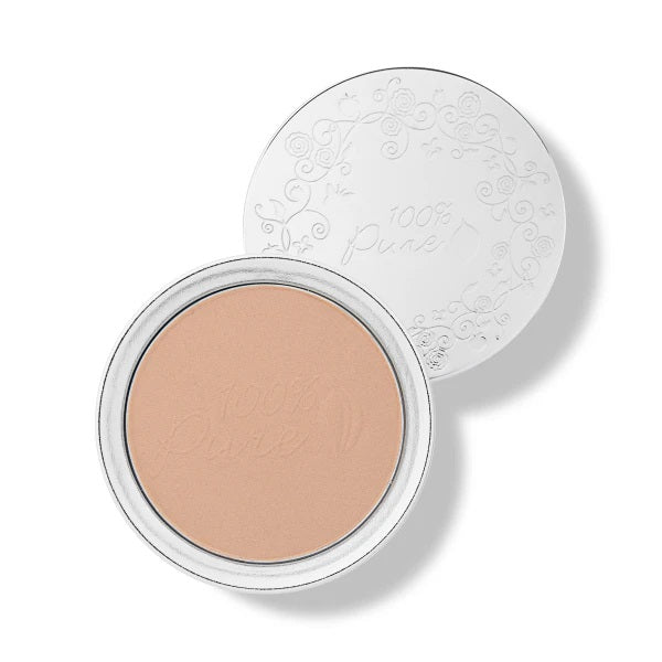 100 PURE Powder Foundation peach bisque