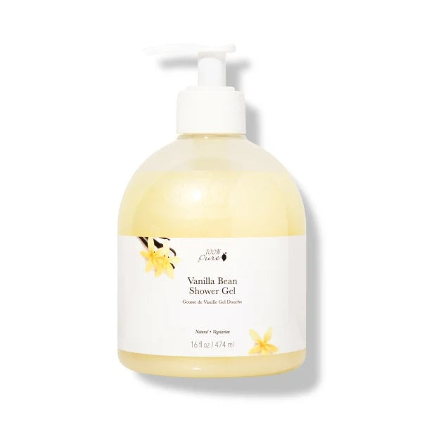 100 PURE Vanilla Bean Shower Gel 16 oz