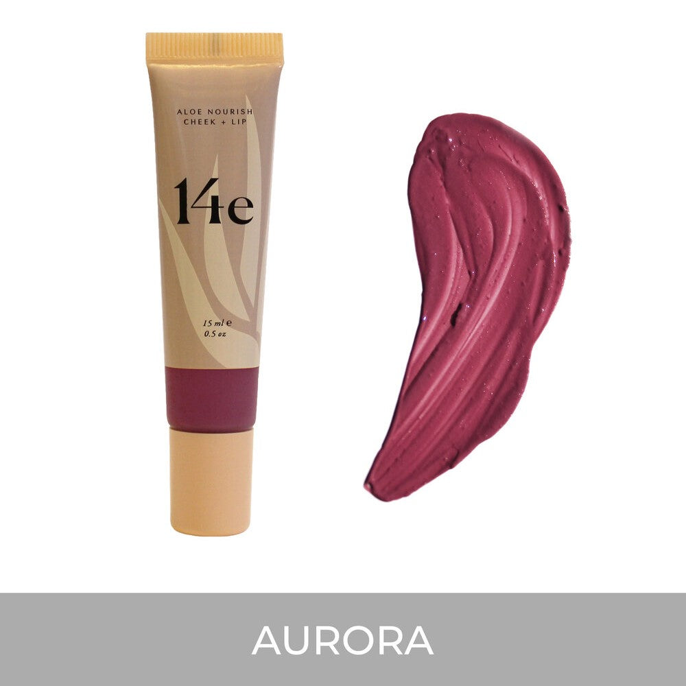 14e COSMETICS Aloe Nourish Cheek Lip aurora