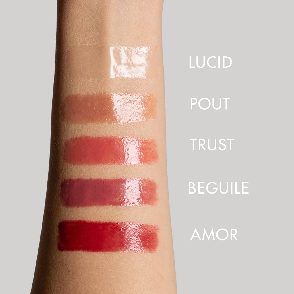 vapour elixir gloss lucid pout trust beguile amor