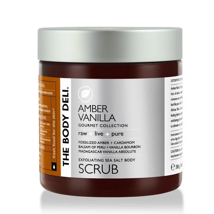 the body deli amber vanilla sea salt body scrub full