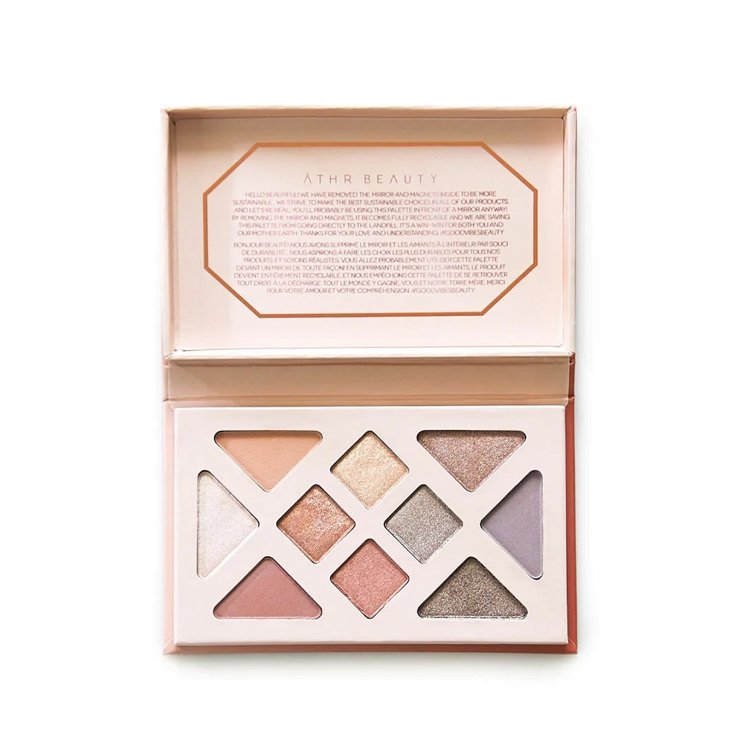 ATHR Beauty Rose Quartz Crystal Gemstone Palette