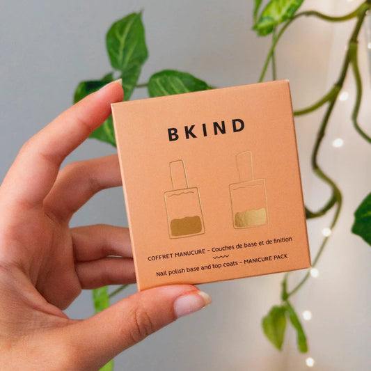 BKIND Manicure Pack Nail Polish Base and Top Coats