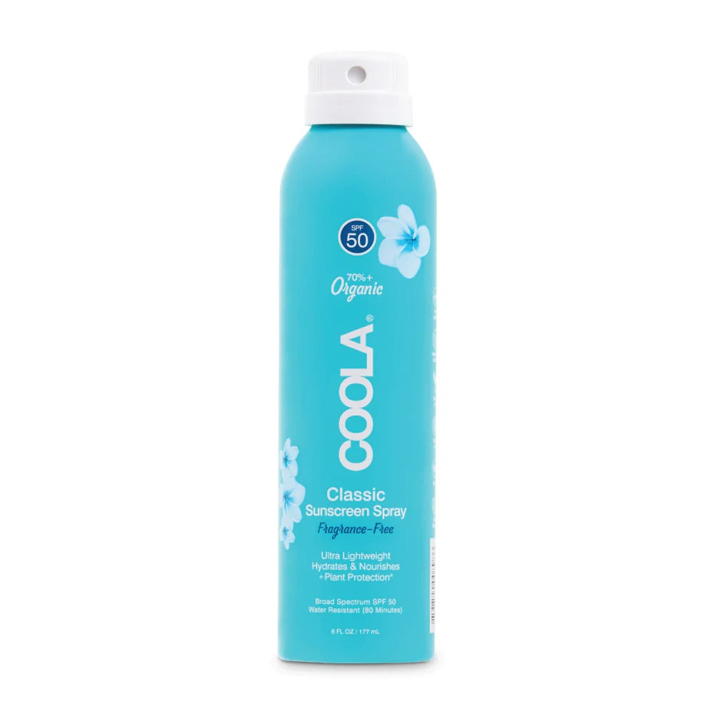 COOLA Classic Body Organic Sunscreen Spray SPF 50 Fragrance Free