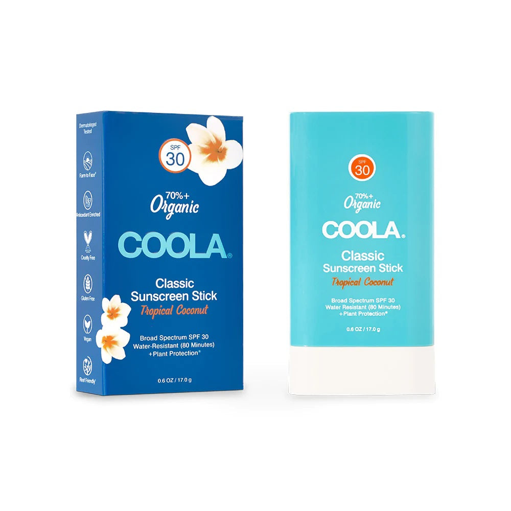 COOLA Classic Organic Sunscreen Stick SPF 30 Tropical Coconut