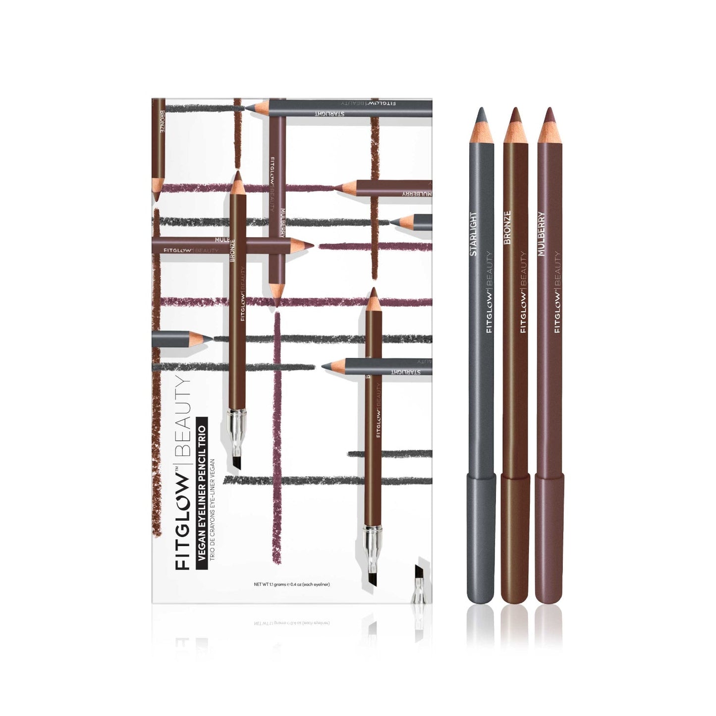 FITGLOW BEAUTY Vegan Eyeliner Pencil Trio