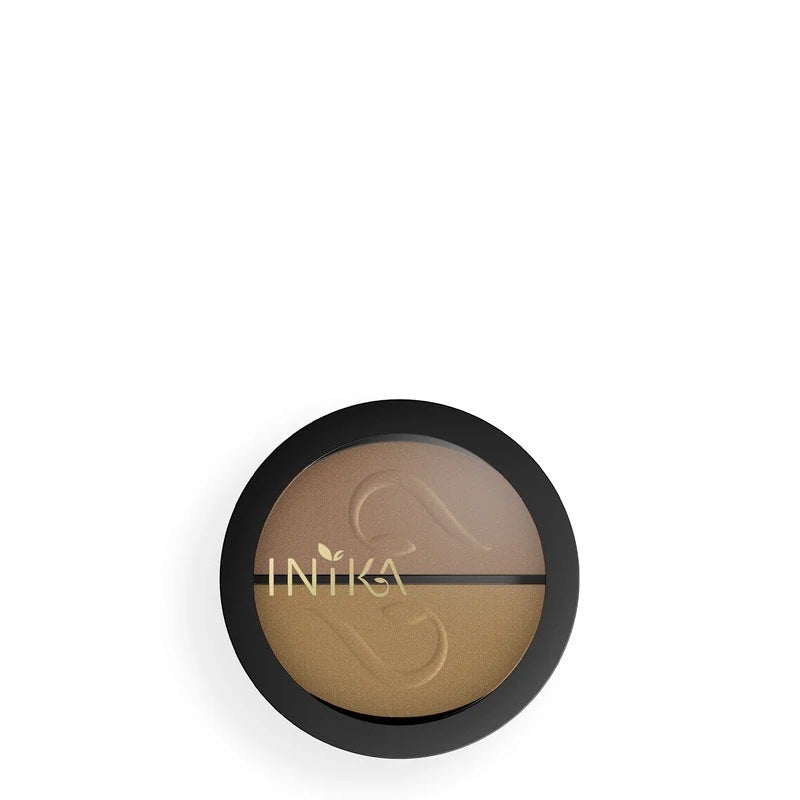 INIKA Pressed Mineral Eye Shadow Duo gold oyster