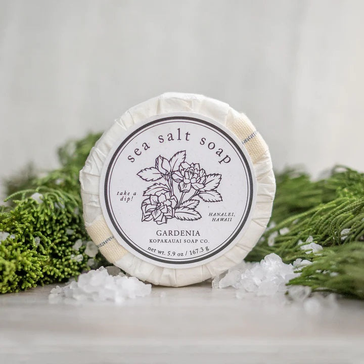 KOPA KAUAI Sea Salt Soap Gardenia 