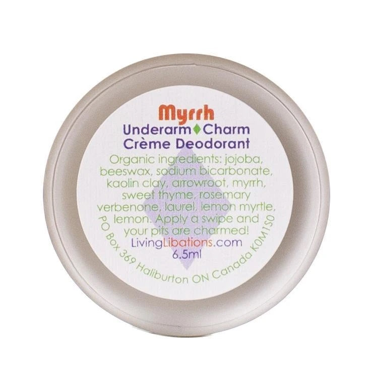 LIVING LIBATIONS Underarm Charm Creme Deodorant Myrrh 6