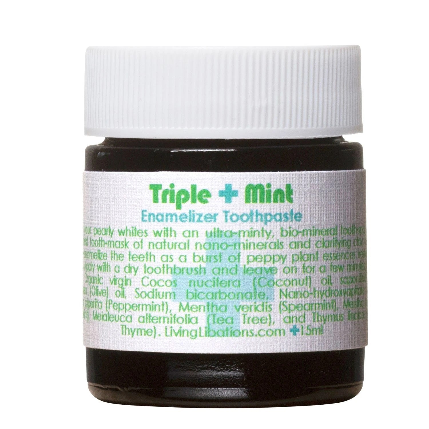 living libations triple mint enamelizer toothpaste 15