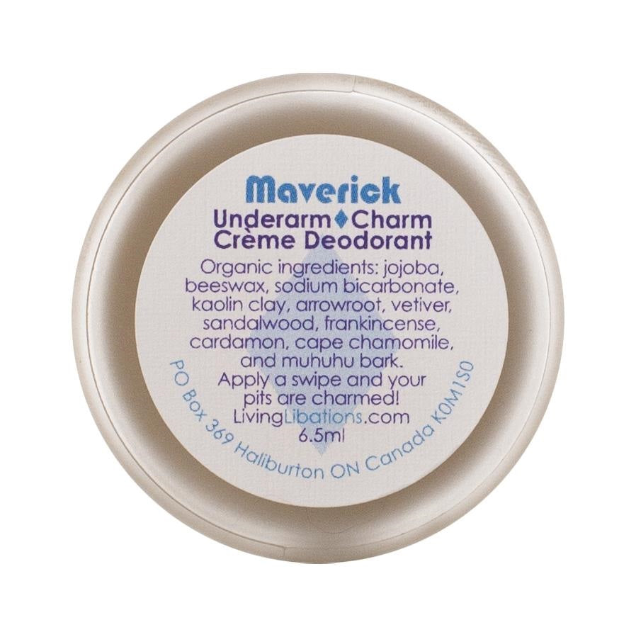 LIVING LIBATIONS Underarm Charm Creme Deodorant Maverick 6