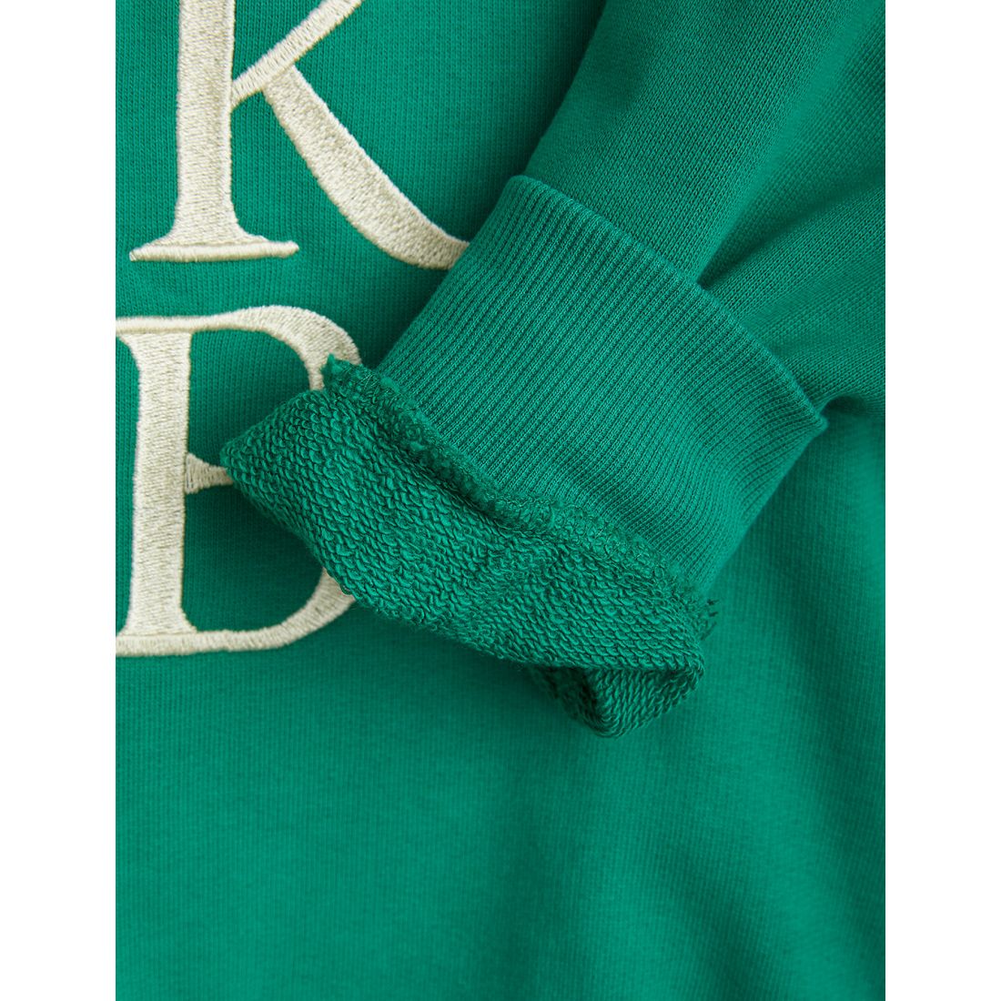 MINI RODINI Book Club Embroidered Sweatshirt Green ALWAYS SHOW