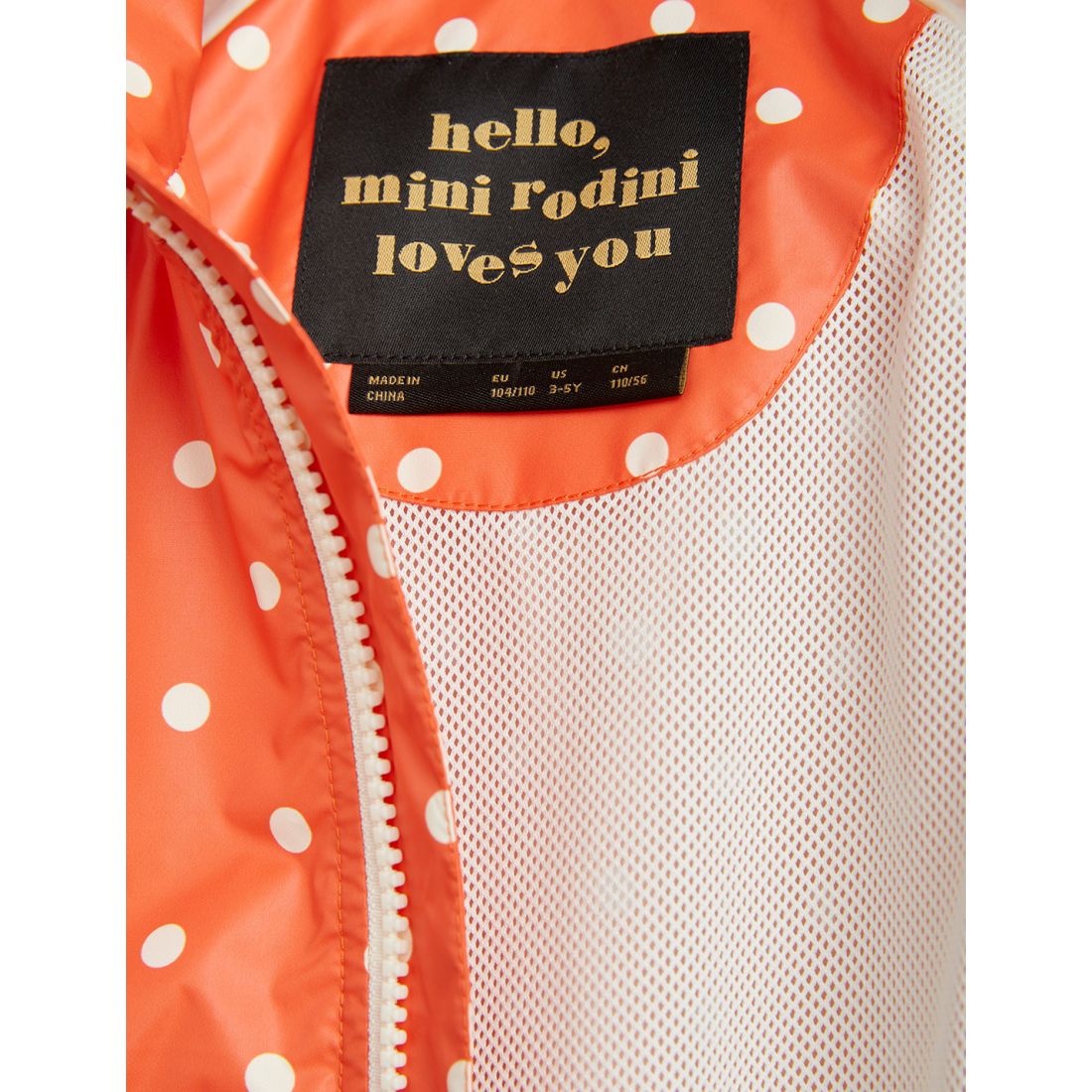 MINI RODINI Polka Dot Lightweight Jacket ALWAYS SHOW