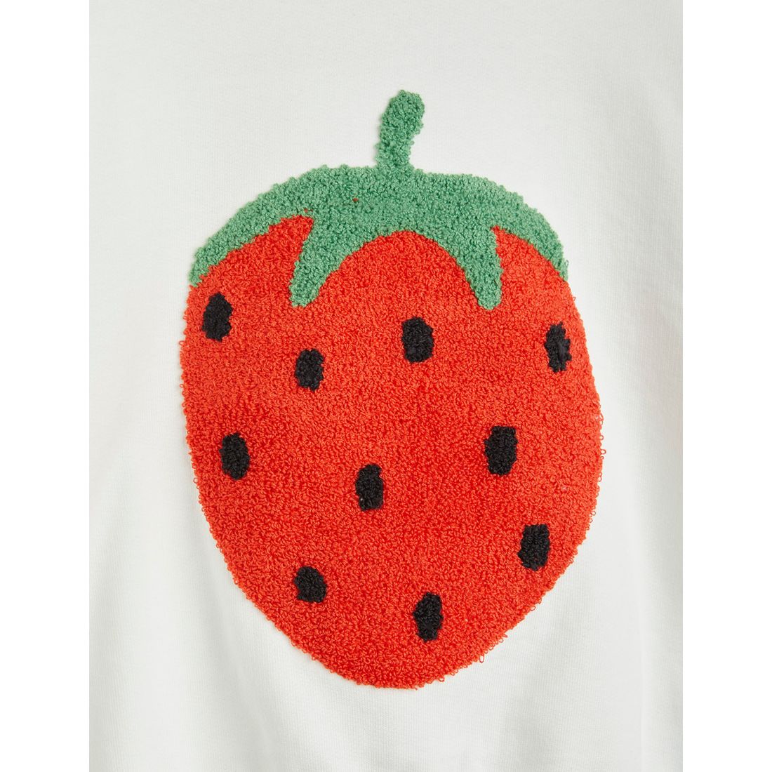 MINI RODINI Strawberry Embroidered Sweatshirt ALWAYS SHOW