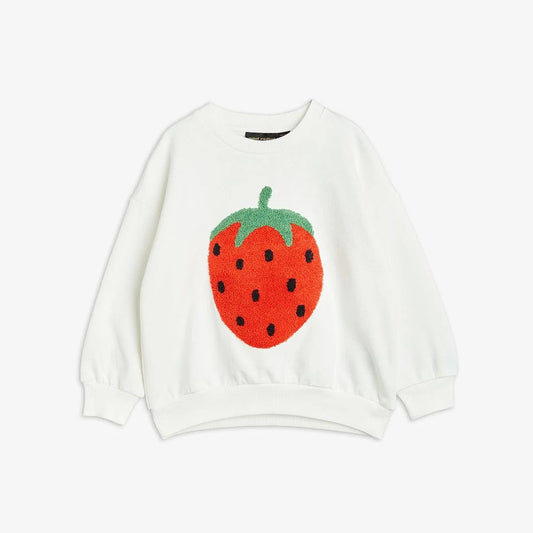 MINI RODINI Strawberry Embroidered Sweatshirt ALWAYS SHOW