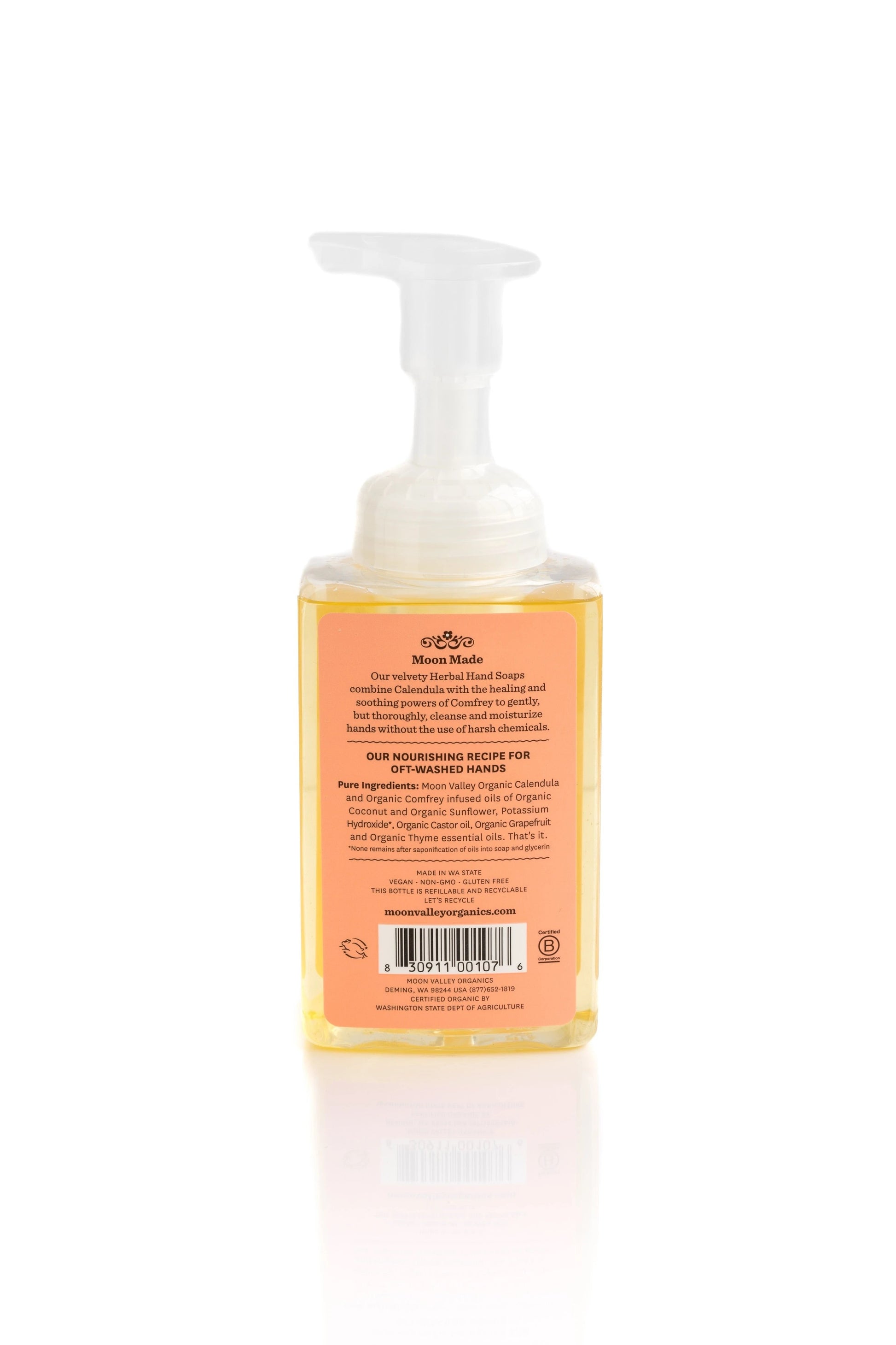 MOON VALLEY ORGANICS Grapefruit Thyme Foaming Herbal Hand Soap