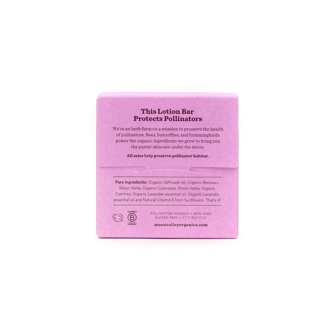 MOON VALLEY ORGANICS Lavender Herbal Lotion Bar