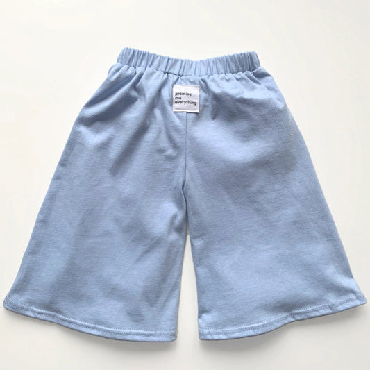 PROMISE ME EVERYTHING Culottes Solid Blue 2Y 4Y 6Y 8Y