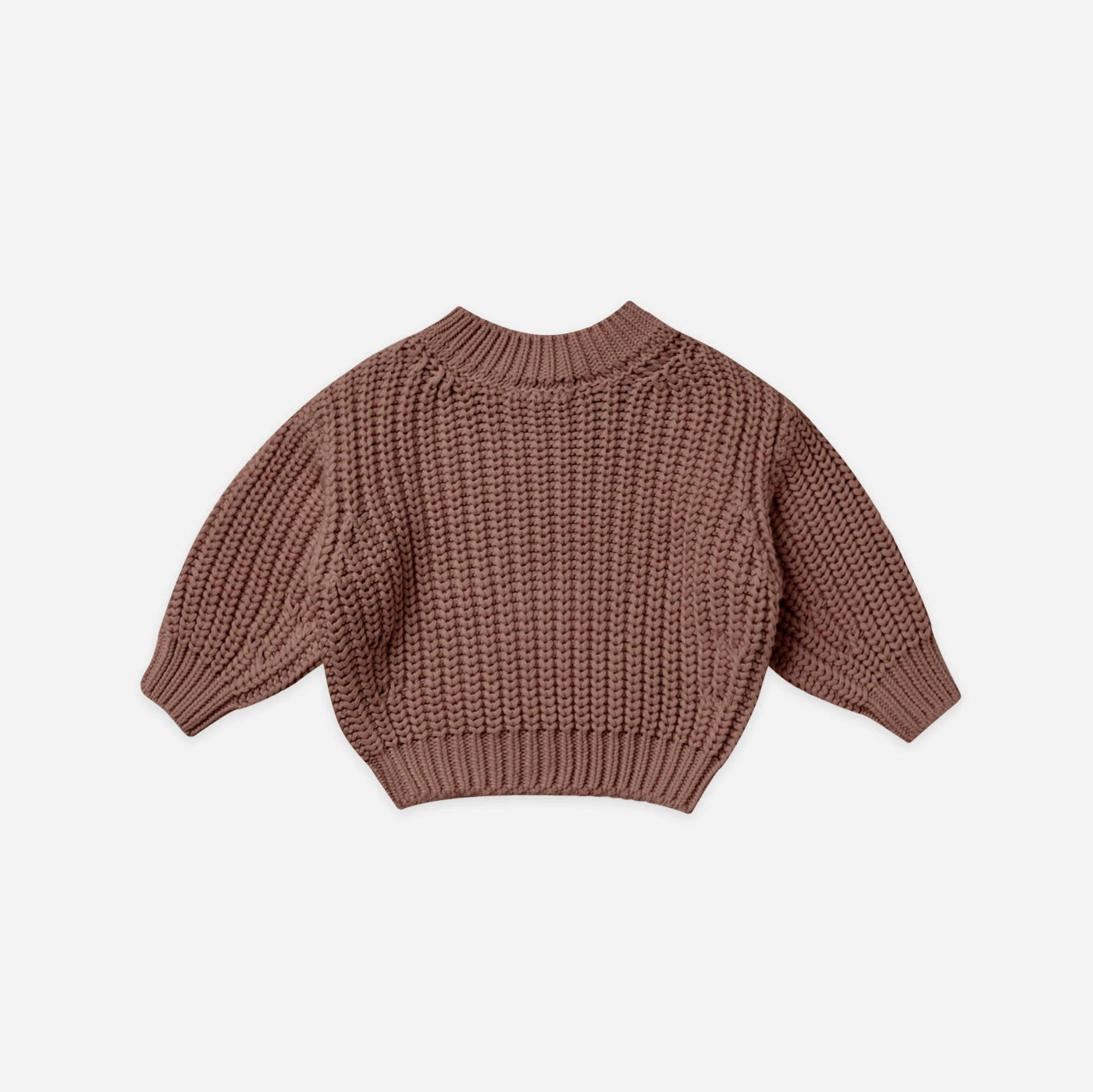 QUINCY MAE Chunky Knit Sweater Pecan ALWAYS SHOW