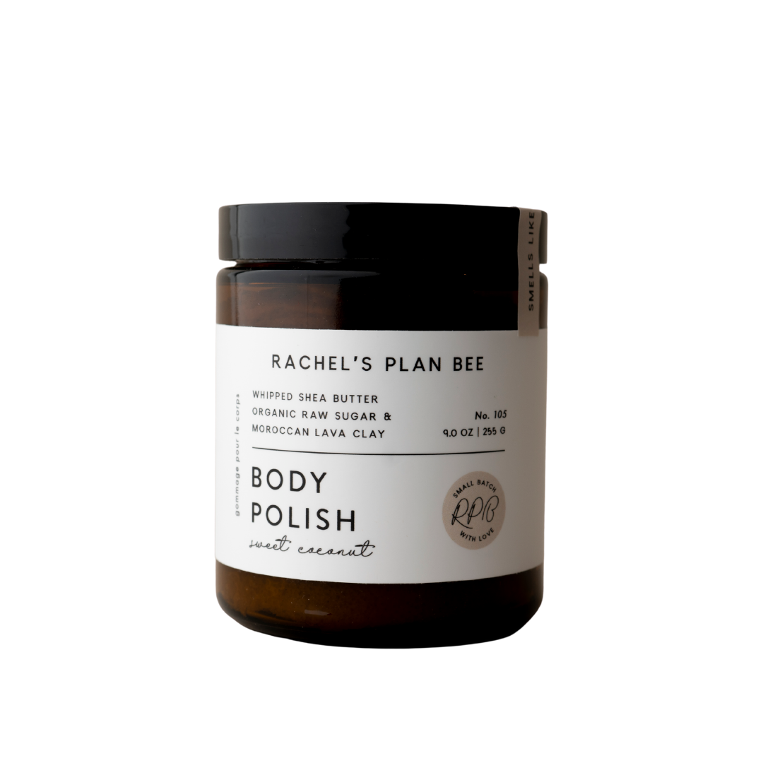 RACHEL'S PLAN BEE Body Polish sweet coconut plastic