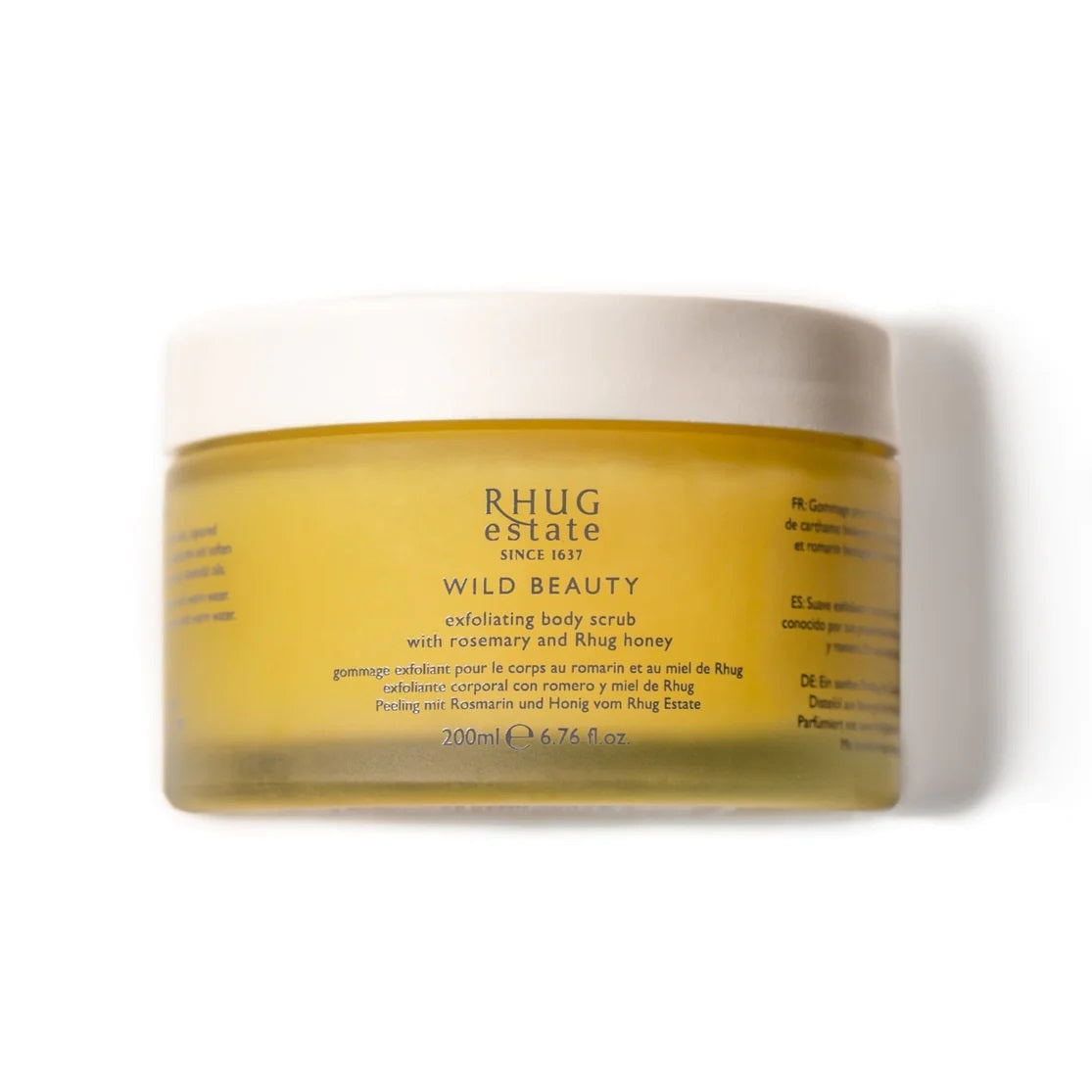 WILD BEAUTY Exfoliating Body Scrub with Rosemary and Rhug Honey