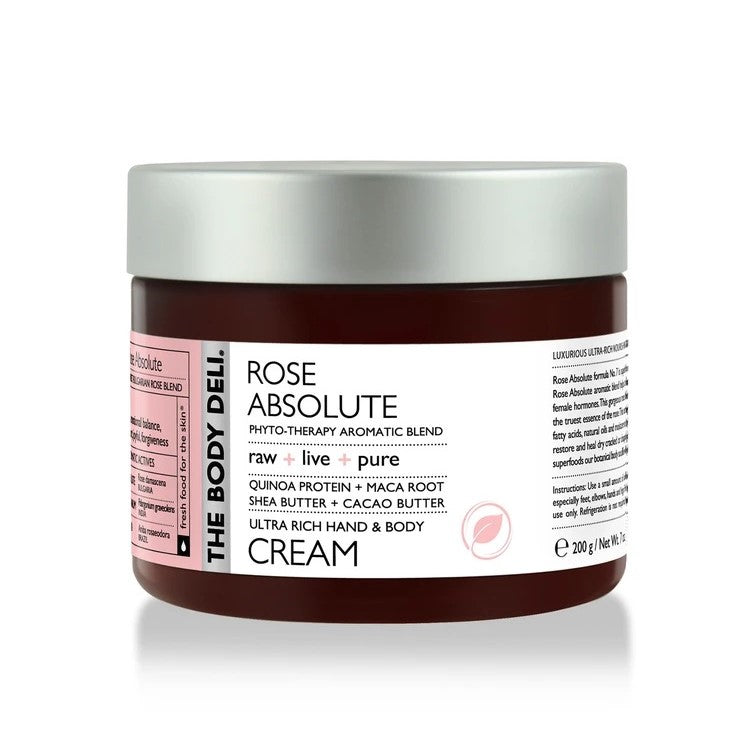 the body deli hand body cream rose absolute full