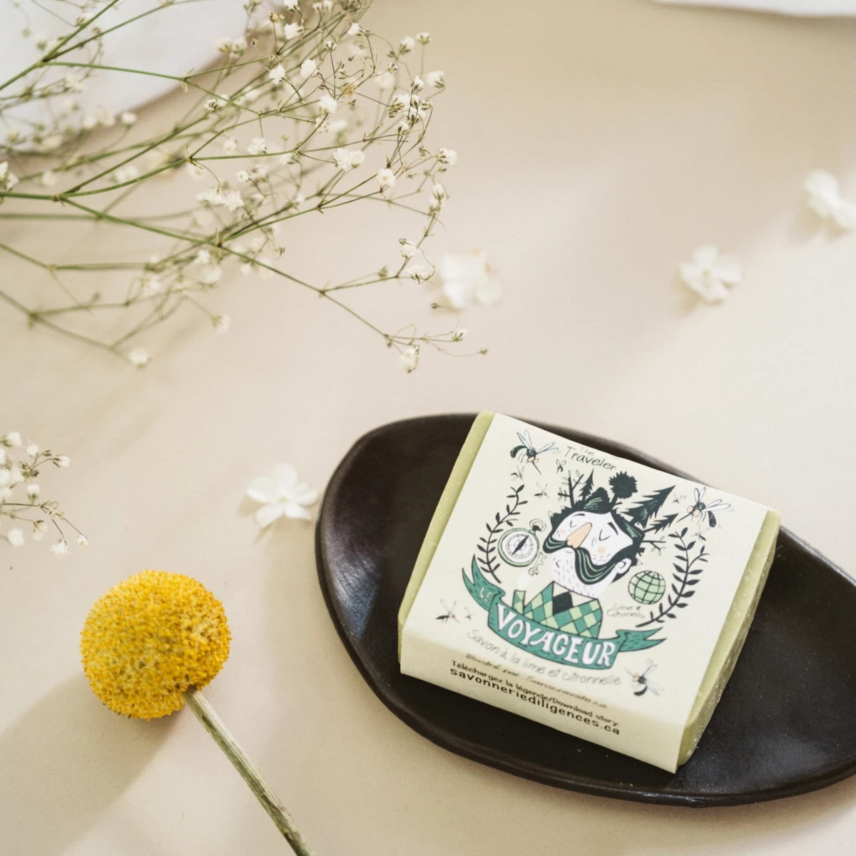 SAVONNERIE DES DILIGENCES - Le Voyageur - Savon lime et citronnelle