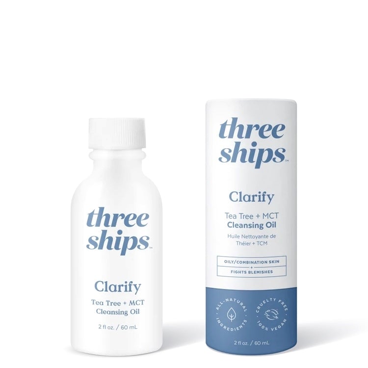 THREE SHIPS Clarify Tea Tree MCT Cleansing Oil