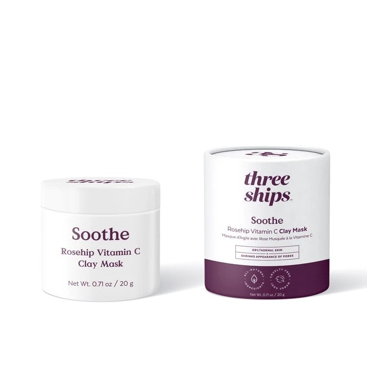 THREE SHIPS Soothe Rosehip Vitamin C Clay Mask